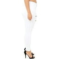 thumbnail image 3 of Jack David BQ6008-R Womens Plus Size Stretch Distressed Ripped Skinny Twill Jeans Pants, 3 of 4