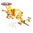 thumbnail image 3 of Arashi (Version 2.0) Rearsets for DUCATI 1098 / 1098 S / 1098 R 2007 - 2009 / 848 2008 - 2010 848 EVO 2011 - 2013 / 1198 / 1198 S / 1198 R 2010 2011 2012 Motorcycle Adjustable Footrests Foot Pegs Gold, 3 of 7