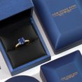 thumbnail image 5 of Gem Stone King 10K Yellow Gold Blue Created Sapphire and Lab Grown Diamond Engagement Ring for Women | 2.70 Cttw | Round 8MM | Gemstone September Birthstone | Available in Size 5,6,7,8,9, 5 of 6