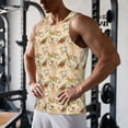 thumbnail image 5 of KLL cross Print Men's Muscle Gym Workout Stringer Tank Tops Bodybuilding Fitness T-Shirts Tank Tops Men-Medium, 5 of 7