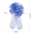 thumbnail image 2 of 5pcs 8 Inch Organza Large Pull Bow Gift Wrapping Bows Ribbon Chiffon Yarn Blue for Christmas Valentine's Day, 2 of 6