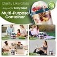 thumbnail image 5 of QUASLEQ 17 oz Reusable Yogurt Cups with Lids & Spoons, 4-Pack Leakproof Dual Compartment Containers for Meal Prep & Lunch Prep, BPA-Free, 5 of 11