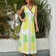 thumbnail image 4 of Lunarable Pineapple Art Sleeveless Dress Women's Summer Suit Dresses for Women 2025 Luxury Party Dress, 4 of 7