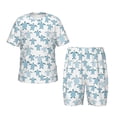thumbnail image 1 of Fotbe Hand Drawn Turtle Pijama Estampada de 2 Piezas para Niños – Ropa de Dormir de Manga Corta Cómoda para Niños y Niñas, Camiseta y Shorts de Algodón-4X-Large, 1 of 6