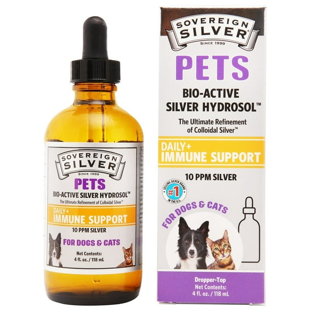 Sovereign Silver Bio Active Silver Hydrosol For Pets Drops 10 Ppm 4 Fl Oz Walmart Com Walmart Com