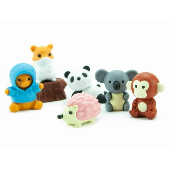 Iwako Japanese Kawaii Animal Eraser Set