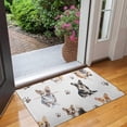 thumbnail image 2 of Cartoon Corgi Dog and Footprints Door Rugs,Washable Non Slip Door Mats Indoor,Decorative Door Mats,Entry Mat Indoor for Entrance,Bedroom,Kitchen,Bathroom,17"x30", 2 of 6