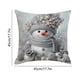 thumbnail image 2 of Decoraciones navideñas, adornos navideños, funda de almohada navideña de 45x45 cm (18x18 pulgadas), funda de cojín con diseño de muñeco de nieve invernal, funda de almohada decorativa para sofá cama,, 2 of 5