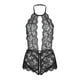 thumbnail image 1 of Gibobby Ropa sexy de mujer para sexo Conjunto de lencería de Brasier y pantaleta de Encaje y Transparencias(Negro, G), 1 of 5