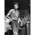 thumbnail image 2 of Urban Road 12x14 Black Ornate Wood Framed with Double Matting Museum Art Print Titled - James Dean Mono Poster, 2 of 4