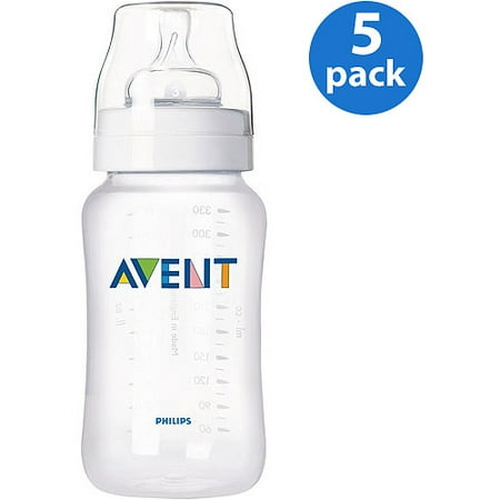 Philips AVENT SCF683/57 BPA Free Classic 9 Ounce Polypropylene Bottles, 5-Pack