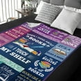 thumbnail image 6 of Yibo Book Lovers Gifts Blanket Flannel Soft and Comfortable Anti-static Bed Sofa Blanket, 6 of 7
