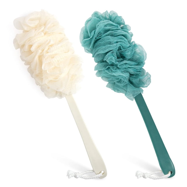 Cepillo de ducha Back Scrubber PIPUHA Luofah Sponge, paquete de 2