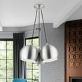 thumbnail image 3 of 43393-66 Livex Lighting Piedmont - 3 Light Globe Pendant In Transitional Style-15 Inches Tall and 21.5 Inches Wide-Brushed Aluminum Finish, 3 of 9