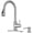 Brushed Nickel-05, variant on Kitchen Faucet with Pull Down Sprayer, with Soap Dispenser