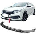 thumbnail image 2 of Ikon Motorsports Compatible with 19-21 Honda Civic IKON V3 Style Front Bumper Lip 2PC - Gloss Black, 2 of 9