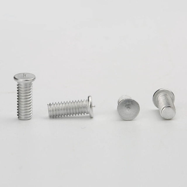 FOLOYORI 100 Pcs Pièces en Tôle Argentée Plaquée Clous de Soudage Ergonomiques et Durables pour Réparation de Machine
