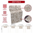 thumbnail image 5 of Farmhouse Khaki Short Table Runner 60 Inches Long,Vintage Flower Leaf Botanical Plant Cotton Linen Table Runners Dresser Scarves,Tabletop Scarf Furniture Cover for Home Dinner Party Decor 13"x60", 5 of 8