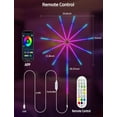 thumbnail image 6 of Smart Firework LED Lights, ICRGB Firework Lights, LED Strip Lights USB Lights with Remote App Control, Color Changing Music Sound Sync Light for Bedroom, Christmas Decorations (10*12 inch), 6 of 8
