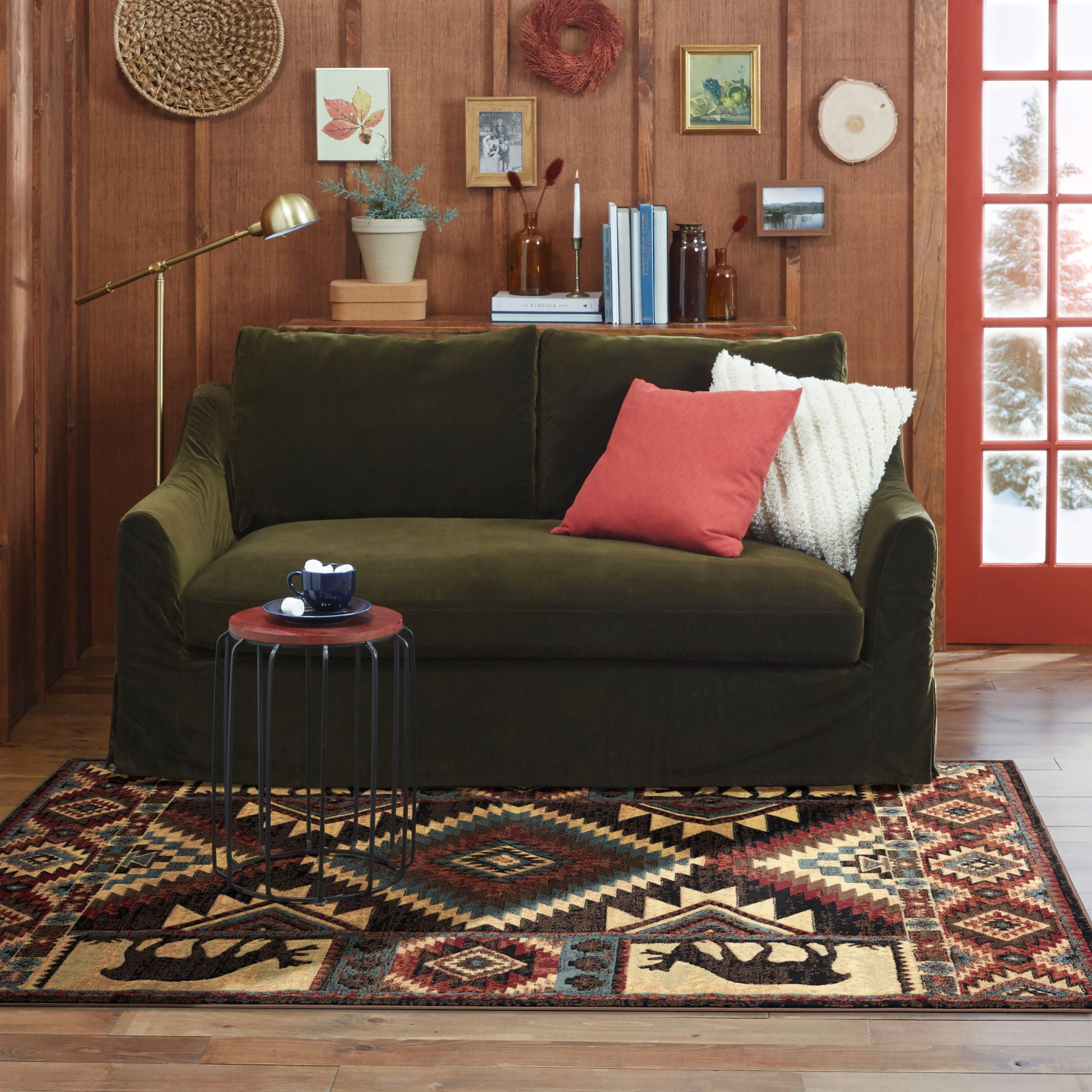Home Dynamix Buffalo Rustic Area Rug, Southwest, 5'2"x7'2" Rectangle