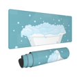 thumbnail image 2 of Xecao Bathtub with Soap Bubbles for Mouse Pad - Waterproof Extended Contour Mouse Mat, Large Gaming Mousepad Laptop Keyboard Mat with Non-Slip Rubber Base, 2 of 8