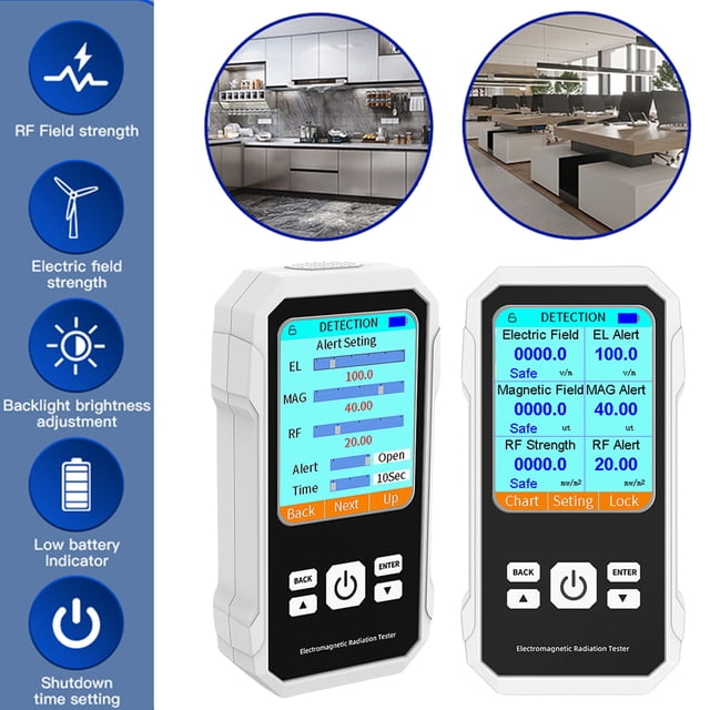 Medidor Campo Electromagnético EMF Digital para Inspecciones en El Y La Oficina