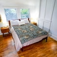 thumbnail image 3 of Pure Country Weavers William Morris Pimpernel Vanilla Blanket - Arts & Crafts - Tapestry Throw Woven from Cotton - Made in the USA (72x54), 3 of 8