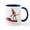 White/Navy Inside, variant on CafePress - Sock Monkey Jet Ski Coffee Mug - 11 oz Ceramic Mug - Novelty Coffee Tea Cup