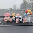 thumbnail image 2 of Bonita muñeca de cerdito para decoración de coche, ambientador de perfume para interior de coche, accesorio para coche para novia, regalo de cumpleaños, 2 of 5