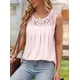 thumbnail image 3 of Camisa Plisada de Encaje Sin Mangas, Blusa de Verano, Túnica Rosa XXL, 3 of 4