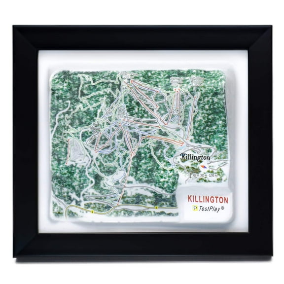Killington Ski Resort 3D Raised Relief Map