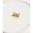 thumbnail image 4 of Pet Portrait White Porcelain Square Plate - I Love British Shorthairs (Golden), 4 of 7