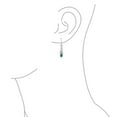 thumbnail image 2 of Bling Jewelry Womens BFF Blue Green Simulated Emerald Love Knot Dangle Earrings, 2 of 4