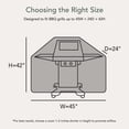 thumbnail image 2 of Covermates Classic Grill Cover - 45 Inch, Water-Resistant, Heavy-Duty Vinyl, BBQ Cover, 2 of 7