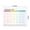 White, variant on Desk Calendar, Monthly English Office Schedule Academic Note Task Planner, Customized Planning Pad for Home Office Student Desk Organizer