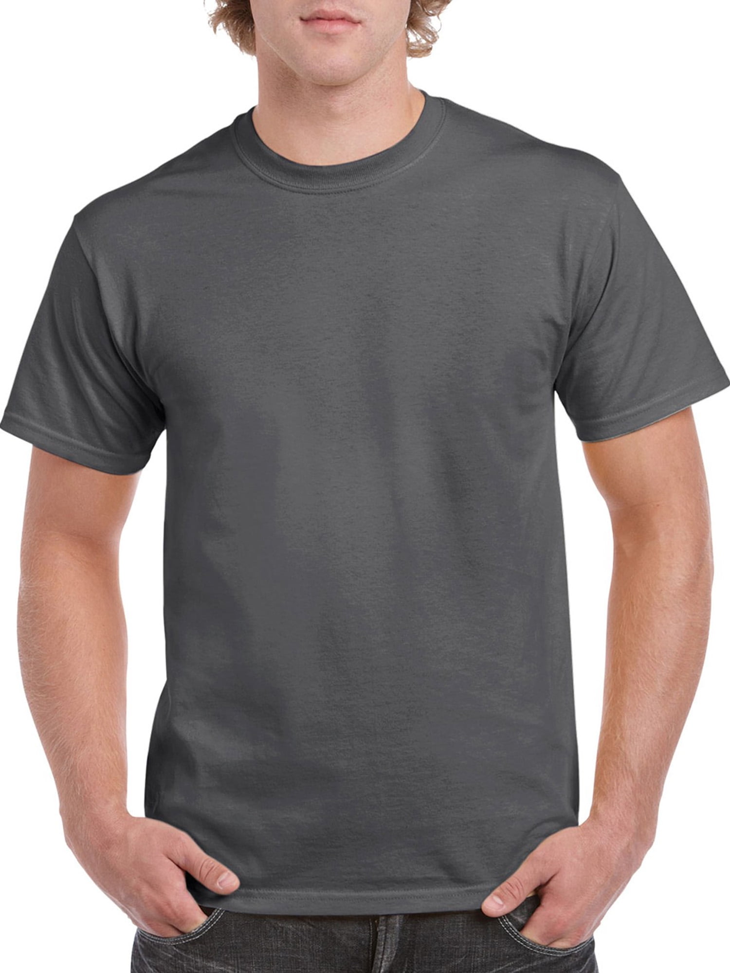 Gildan Mens Crewneck Short Sleeves Preshrunk T-Shirt_Carolina Blue_Small
