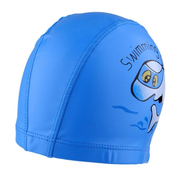 Nylon Unisex Niñas Piscina Gorro de natación Sombrero Proteger Azul shamjiam Gorra de natación para niños