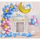 thumbnail image 5 of Decoraciones de revelación de género: kit de arco de guirnalda de globos rosa y azul con globo de confeti de luna y estrellas de lámina dorada de 36', pancarta de revelación de género para revela, 5 of 5