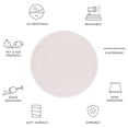 thumbnail image 6 of SAFAVIEH Outdoor CY8734-56212 Courtyard Ivory / Soft Pink Rug, 6 of 10