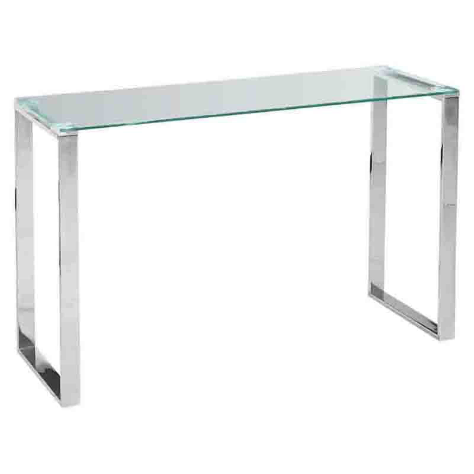 Sagebrook Home Silver Metal Console Table