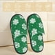 thumbnail image 2 of Fotbe Snowflake Pantuflas Peludas para Mujer con Estampado, Zapatillas de Peluche, Zapatos de Invierno para Casa, Uso Interior y Exterior-Medium, 2 of 8