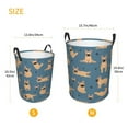 thumbnail image 5 of Daiia french Bulldog Yoga Laundry Hamper With Handles Large Storage Basket/Toy Organizer/Dirty Clothes Collapsible Waterproof For College Dorms, Bedroom,Bathroom, 5 of 8
