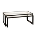 thumbnail image 1 of Henn&Hart Metal Nested Coffee Tables in Black and Bronze, 1 of 10