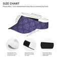 thumbnail image 3 of Daiia Lavender Flowers Pattern Sport Sun Visor Hats Visor Cap Adjustable Empty Top Baseball Cap Cotton Ball Caps for Women and Men, 3 of 7