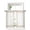 Beige, variant on Modern Minimalist Styles Curtains 45 Inch Length, Sheer Curtains for Bedroom Living Room Window Rose Grid Lines Pattern Rod Pocket Voile Drapes Kitchen Curtains Small Half Window 42"x45" 2 Panels