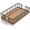 Black/Acacia, variant on Guest Towel Holder Tray for Bathroom, Ash and Iron Napkins Holder for Powder Room Dinning Table Wooden Basket for Disposable Paper Hand Towels Black and Ash Whitewashed
