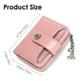 thumbnail image 6 of Small Wallet for Women Genuine Leather RFID Blocking Wallet Bifold Purse Zipper Pocket Card Holder with ID Window - Pink, 6 of 7