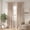 Warm Linen, variant on Linen Textured Blackout Curtains for Bedroom 96 Inches Long, Thermal Insulated Room Darkening Drapes for Living Room, Back Tab & Rod Pocket &Hooks, 2 Panels Set, 52"x96", Off White