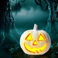 thumbnail image 4 of Automatic LED Pumpkin Decoration, Weather Resistant Outdoor Halloween Jack O Lantern, Battery Operated Light Up Pumpkin Lantern for Courtyard Porch Garden Indoor Outdoor Fall Decor, 4 of 5