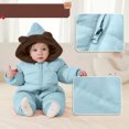 thumbnail image 6 of Baby Girls Boys Snowsuit Newborn Warm Hoodie Romper Puffer Jacket Winter Clothes Cute Jumpsuit Romper Infant Hooded Fleece Coat Jacket Outwear, 6 of 6